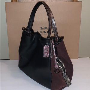 Coach Colorblock Exotic MixLeather Dalton 31 Multi